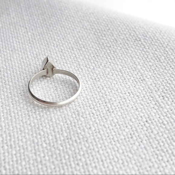 VINTAGE Native Turquoise Sterling Stacking Ring - Picture 4 of 6